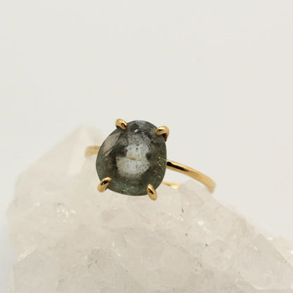 Sapphire ring, gold, natural sapphire, colored stone, gift