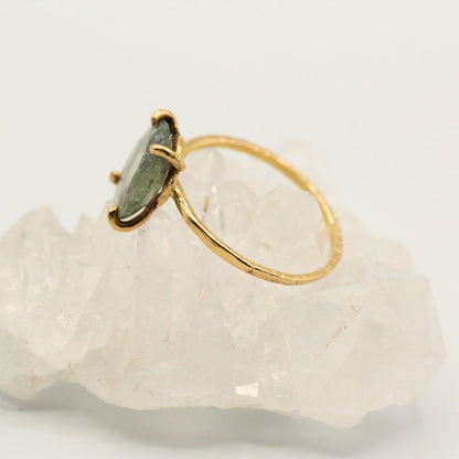 Sapphire ring, gold, natural sapphire, colored stone, gift