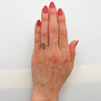 Sapphire ring, gold, natural sapphire, colored stone, gift
